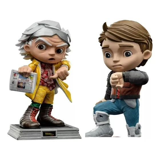 Combo 2 Figuras Volver Al Futuro Minico Iron Studios