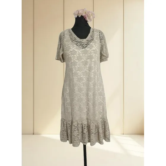 Vestido Mujer M A 6xl Civil Casual Talle Grande Encaje