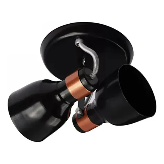 Spot Duplo Redondo Sobrepor Teto 110v 220v Direcionável