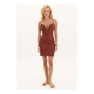 Vestido Curto Com Correntes Vestido Curto Com Correntes