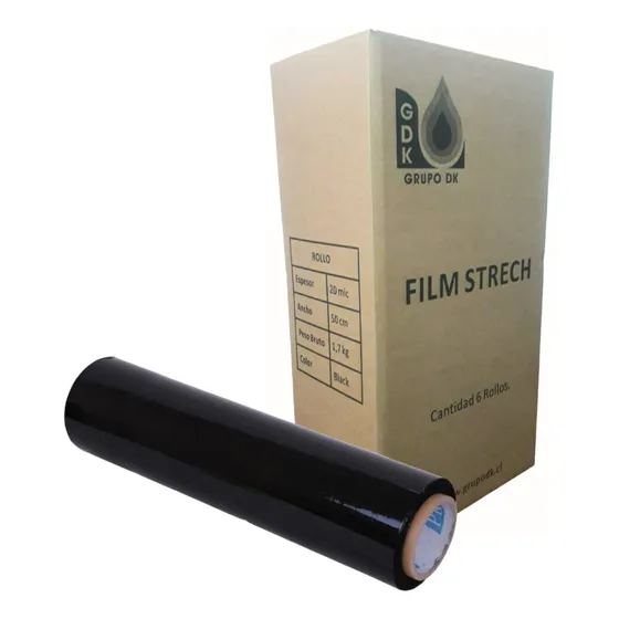 Film Stretch Negro Embalaje Hasta 250 Mts