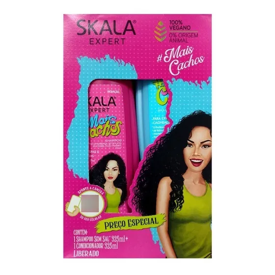Shampoo Y Acondicionador Skala Mais Cachos