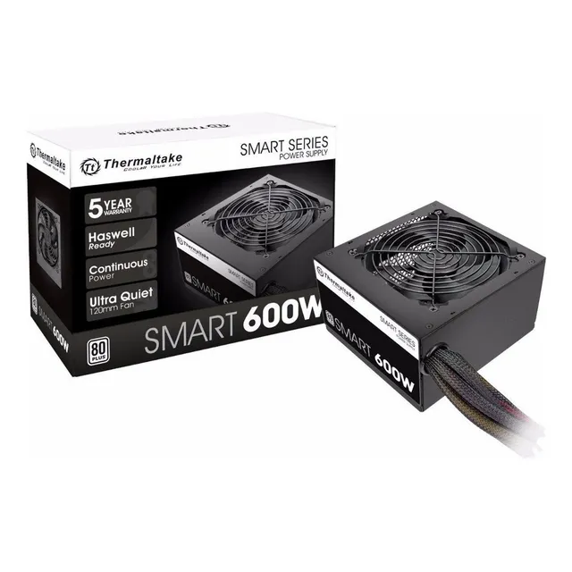 Fuente De Poder Thermaltake 600w Atx 80 Plus Gamer