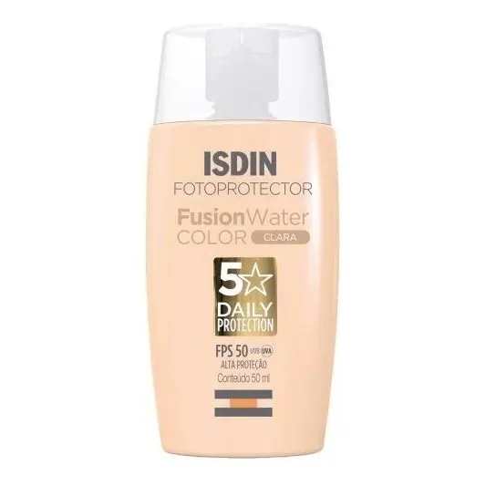 Protetor Solar Facial Fusion Water Clara Fps 50 50ml Isdin