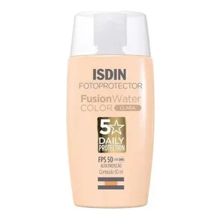 Protetor Solar Facial Fusion Water Cor Clara Fps 50 50ml Isdin Protetor Solar Facial Fusion Water Cor Clara Fps 50 50ml Isdin