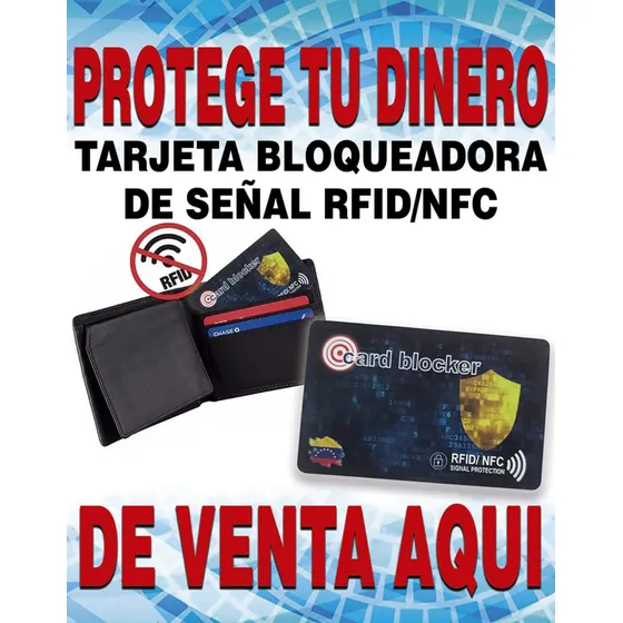 Tarjetas Bloqueo Señal Rfid / Nfc Anti Contactless Cartera