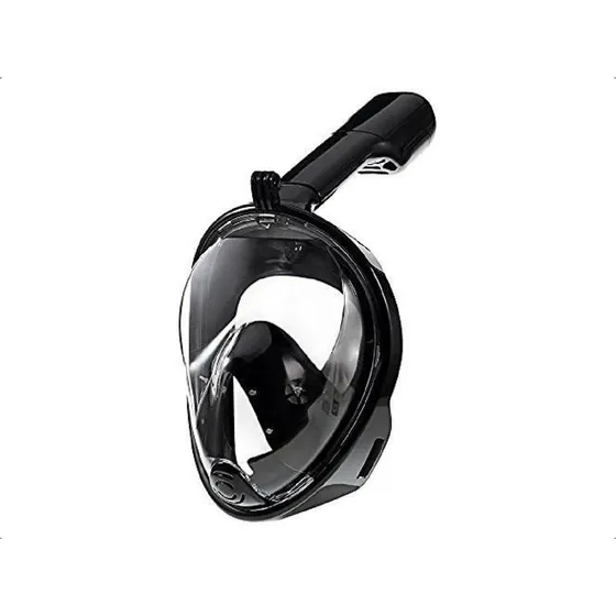 Mascara Snorkel Equipo Buceo Antiparra Full Face Para Go Pro Color Negro S/m