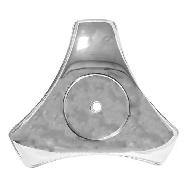 Calota Cromada Caminhão Aro 20 21 22 Miolo 3 Pontas Metal