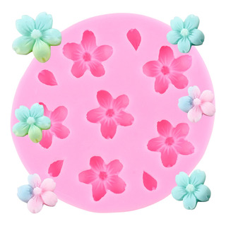 Molde De Silicona Flor Pequeña Fondant Pasta Resina Molde De Silicona Flor Pequeña Fondant Pasta Resina