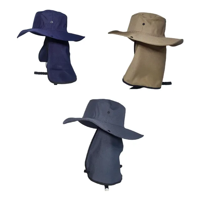 Chapéu Pescador Camping Australiano Proteção Nuca Pescoço Uv