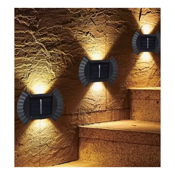 Lampara Luz Led Solar Recargable Exterior Escalera Pasamano