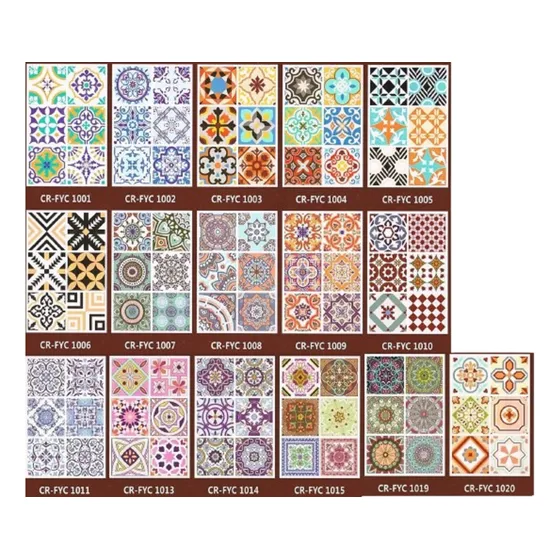 Azulejos Hidráulicos Mayolicas Adhesivos X 10 Sets
