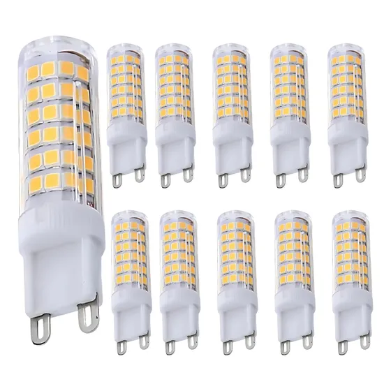 Kit 10 Lâmpada Led G9 10w Halopin Bivolt Branco Quente/frio