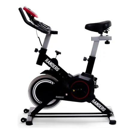 Bicicleta Spinning Arg-820sp Randers 6 Kg Color Negro