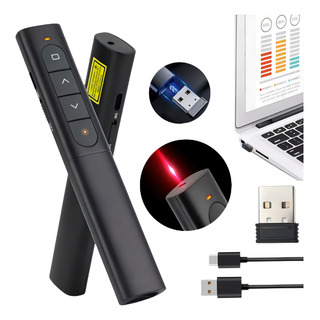 Apontador Laser Para Apresentações Usb Recarregável Sem Fio Apontador Laser Para Apresentações Usb Recarregável Sem Fio