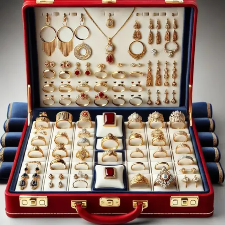 Kit 140 Semi Joias Para Revenda Folheados Ouro18k E Prata Brilhante
