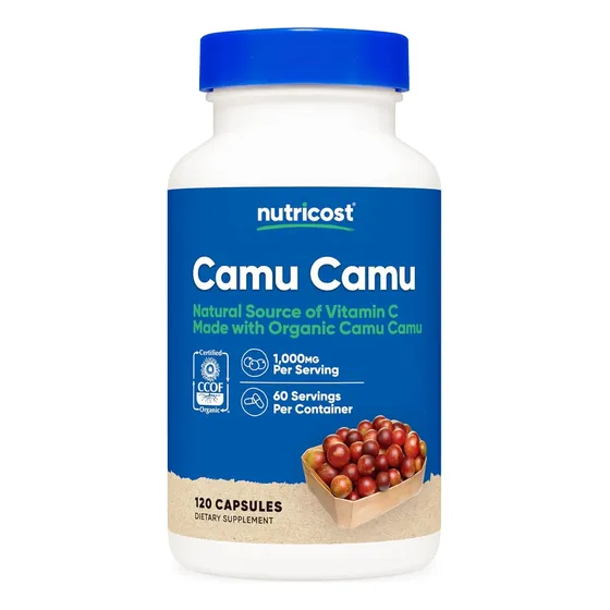 Camu Camu 1000 Mg, 120 Cápsulas, Vitamina C. Sin Gluten/omg Sin Sabor