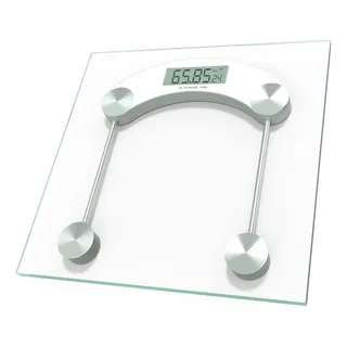 Balança Corporal Digital Peso Até 180kg Transparente Vidro Balança Corporal Digital Peso Até 180kg Transparente Vidro