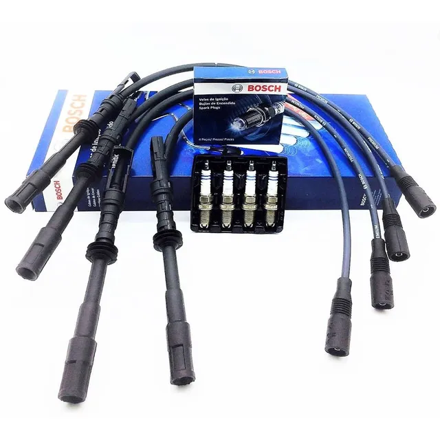 Kit Cabos E Velas Bosch Audi A3 1.8 20v Aspirado 99 Até 06