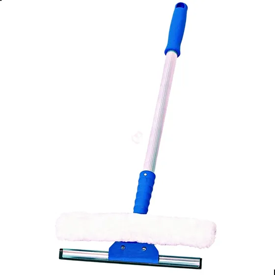 Rodo Combinado Limpa Vidro Lustrador Bralimpia 35cm Com Cabo