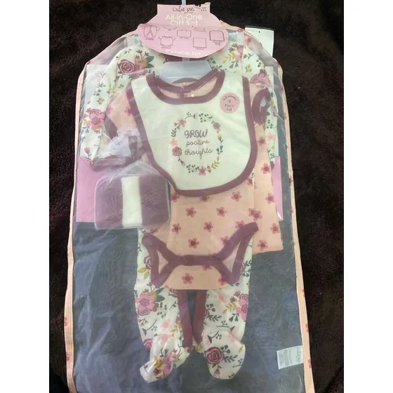 Conjunto De Niña 9 Piezas Cutie Pie 0-3 Meses