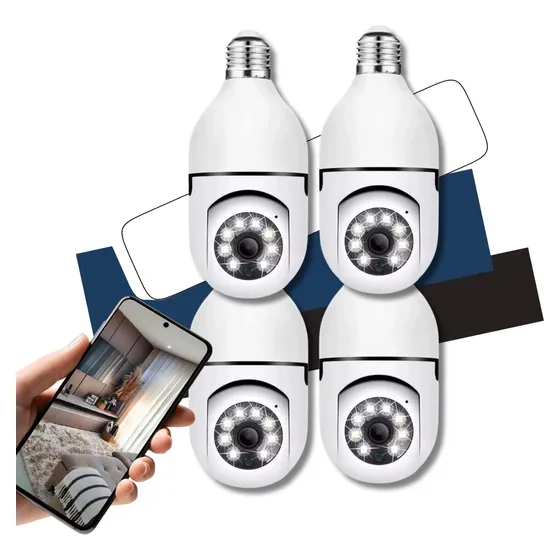 Kit 4 Câmera Ip Yoosee Prova D'água Infravermelho Lâmpada Hd