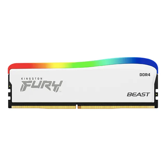 Memoria Ram Kingston Fury Beast White Rgb Se Ddr4 8gb 3200mt