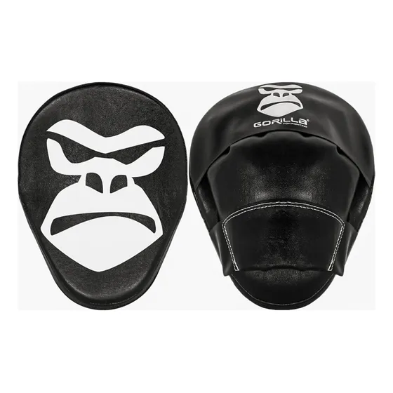 Kit 2 Manopla De Foco Aparador De Soco Muay-thai Boxe Gorilla Cor Preto