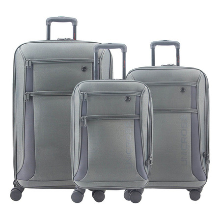 Set 3 Valijas Unicross Gris Cabina Viaje 20 24 28 Pulgadas Set 3 Valijas Unicross Gris Cabina Viaje 20 24 28 Pulgadas