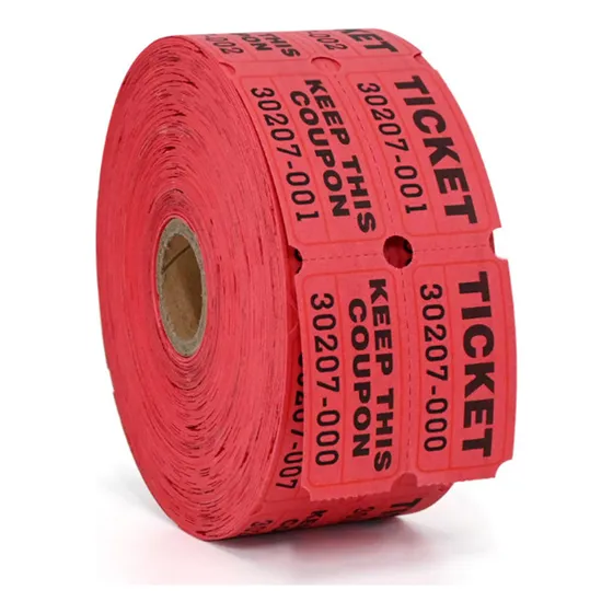 2000pcs Tickets En Rollo Foliado Boletos Entradas Fiesta