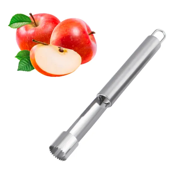 Saca Centro Manzana Descorazonador Acero Inoxidable 21 Cm Color Plateado