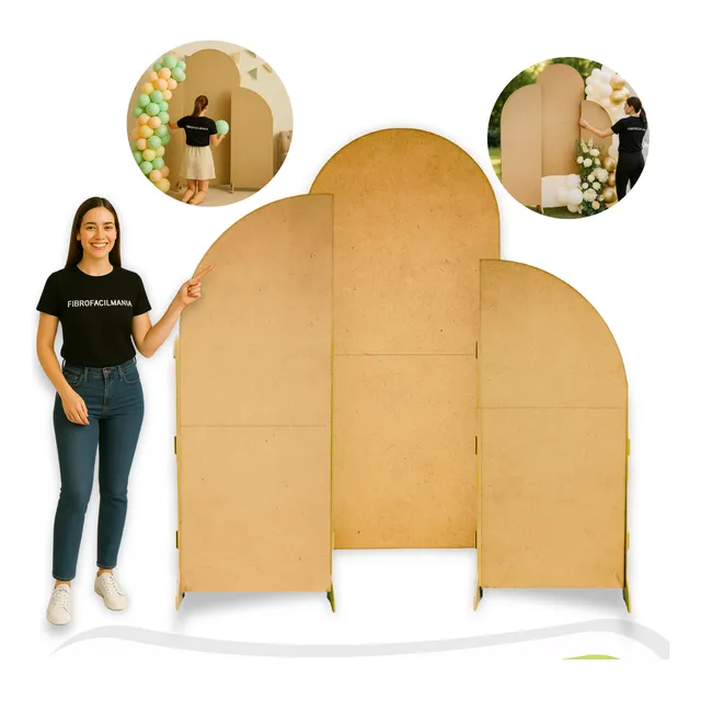 Fondos Para Candy Bar En Madera Fibrofacil Mdf Combo X3u