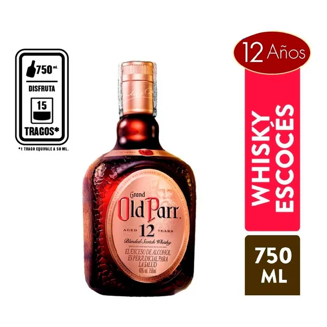 Whisky Old Parr 12 Anos 750 Ml
