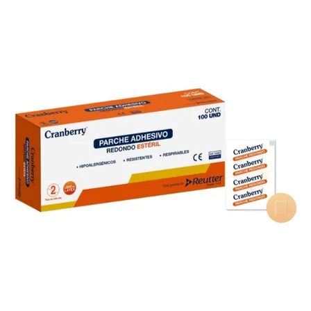 Parche Adhesivo Redondo Estéril Caja X 100 Uds