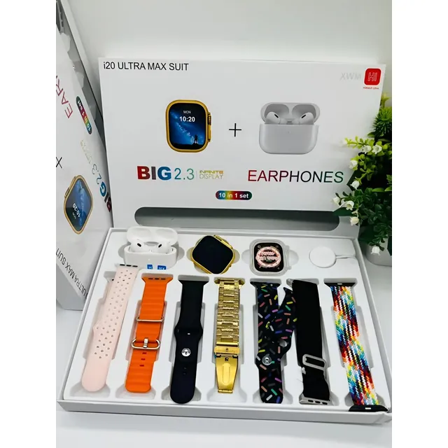 Set Reloj Inteligente Smart Watch I20 Ultra 49mm