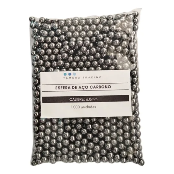 Esfera 6mm Bbs Airgun Aço Carbono Co2 Munição - 1000 Un