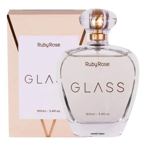 Perfume Colônia Corporal Glass Ruby Rose 100ml Hbp106