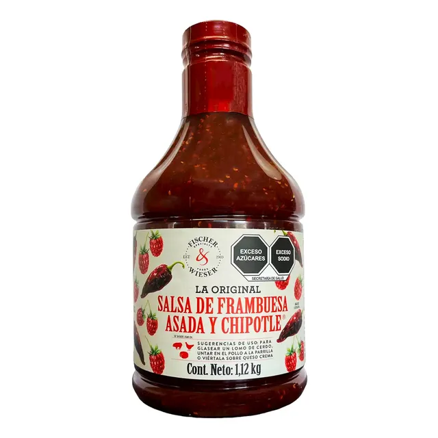 Salsa De Frambuesa Asada Y Chipotle La Original Fischer & Wieser 1.1 Kg
