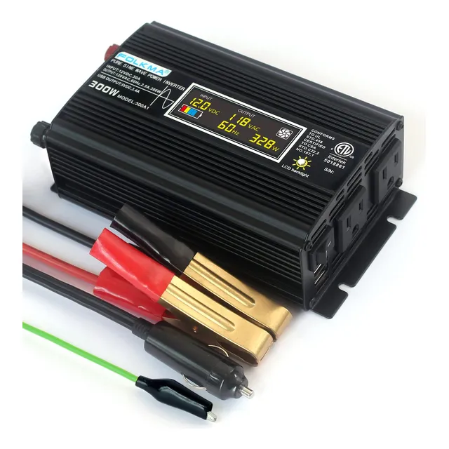 Inversor De Corriente De Onda Sinusoidal Pura Folkma 300w