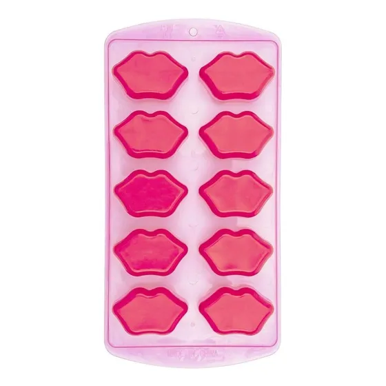 Hielera Life Art 10 Divisiones Forma De Labios Transparente