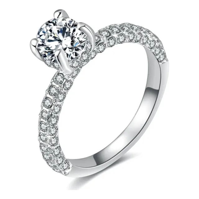 Anillo De Compromiso Matrimonio Lindo Anillo Oferta