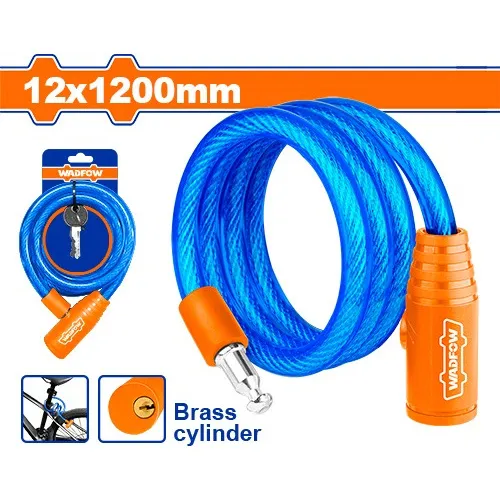 Candado Bicicleta 120cm 12mm Wadow Color Azul