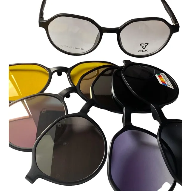 Gafas Magnéticas Unisex Anti Luz Clip Montura Lectura
