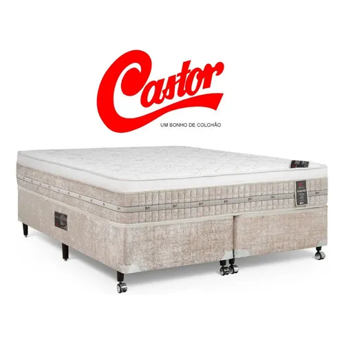 Conjunto Castor Premium King Size 193x203 (colchão E Base)