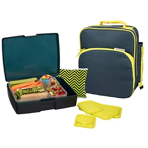 Bentology Bolsa De Almuerzo Y Caja Para Niños, 9 Wb2ul