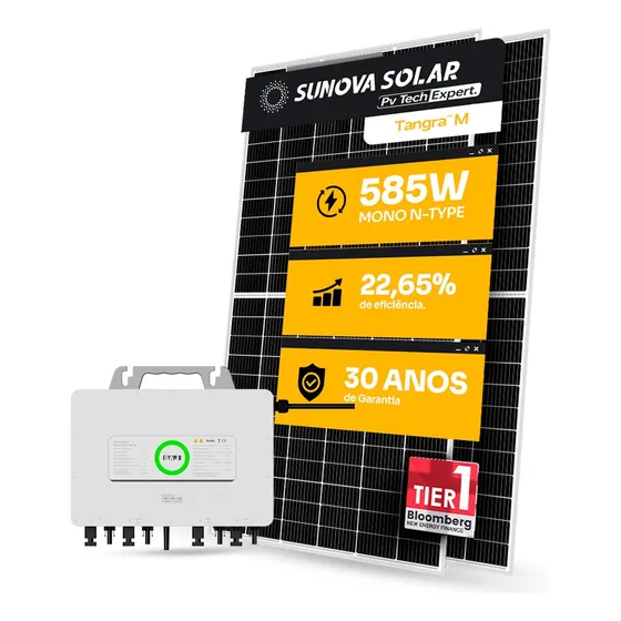 Kit Energia Solar 550kwh Mês Com Microinversor + 7 Painel
