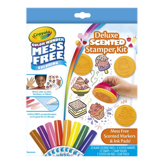Set Para Colorear Crayola Color Wonder De 50 Páginas Con Sel