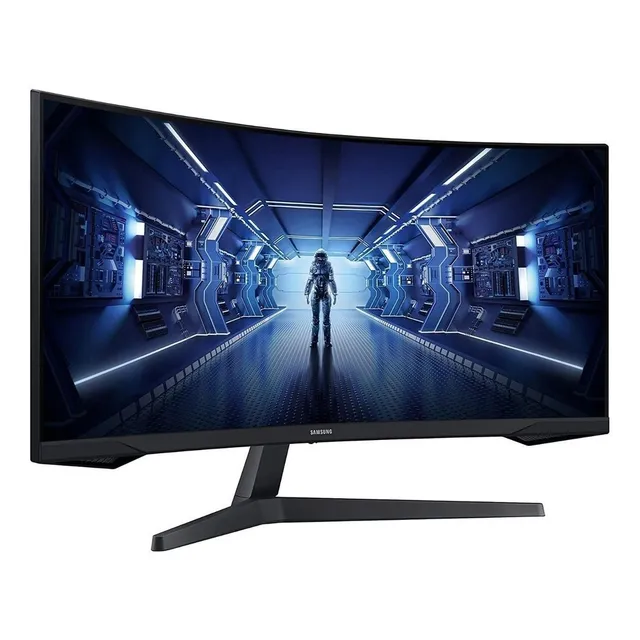 Samsung 34p  Monitor Gamer Odyssey G5 Ultra Wqhd  Black