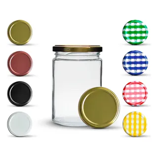 24 Potes Andino 360ml Com Tampa MetĂĄlica Cor Dourado 24 Potes Andino 360ml Com Tampa MetĂĄlica Cor Dourado