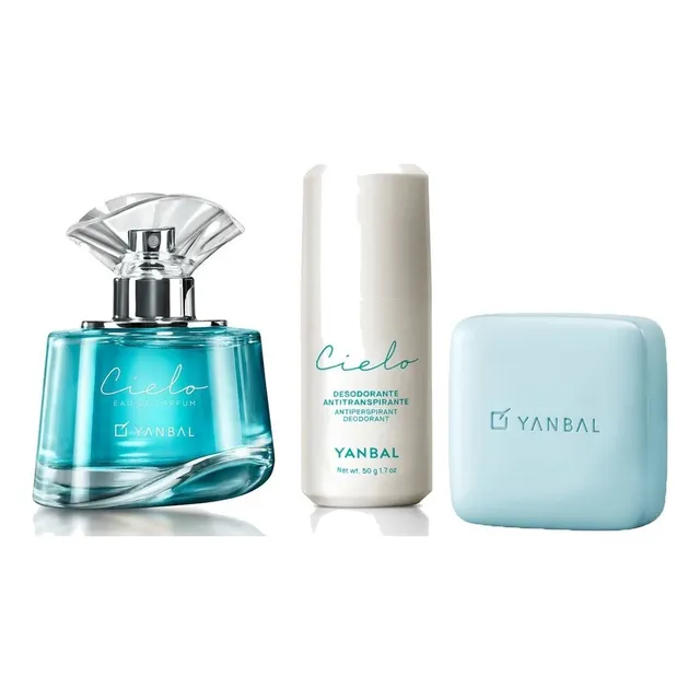Cielo Perfume Mujer 50ml + Roll On + Jabon + Regalo Yanbal